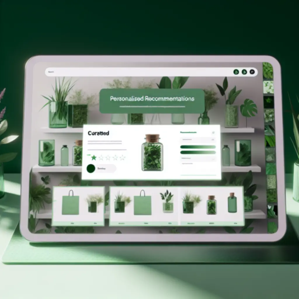 Panel rekomendacji produktów dostosowanych do użytkownika w sklepie ecofrieendly