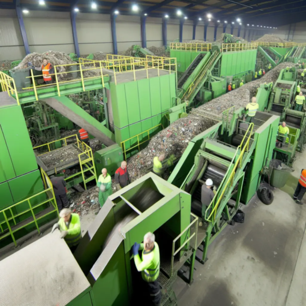 Polski zakład przetwarzający materiały z recyklingu na nowe produkty