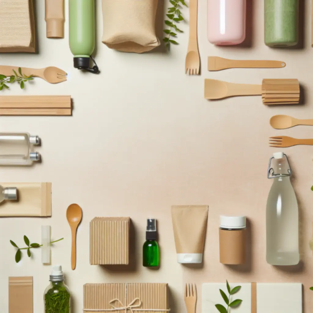 Zestaw ekologicznych produktów do domu zero waste