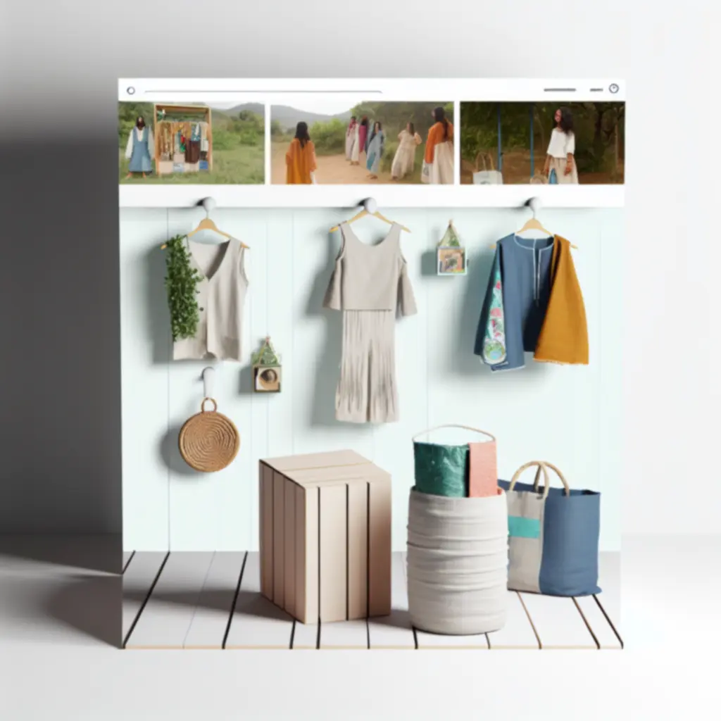 Zestaw najpopularniejszych produktów z recyklingu na naturalnym tle